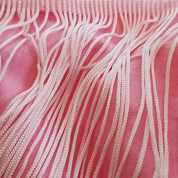 Pink fringe face mask - Picture 5 of 5